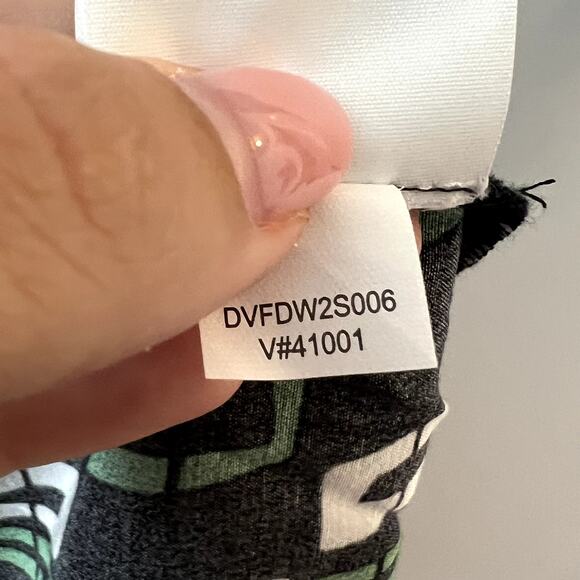 Diane von Furstenberg Tori Geometric-Print Midi Wrap Dress size S C0 - Picture 7 of 8